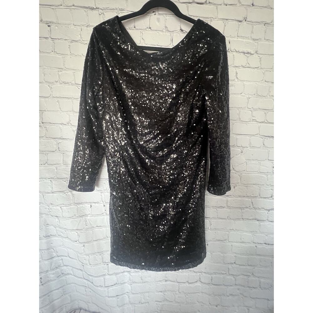 Ibtom Castle Plus’s Size Black Sequin Formal Dress Size 2XL